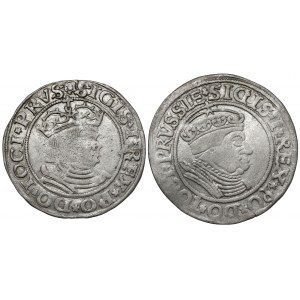 Sigismund I the Old, Torun penny 1530 and 1534, set (2pcs)