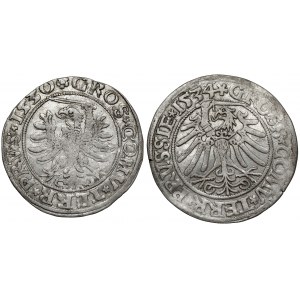Zygmunt I Stary, Grosz Toruń 1530 i 1534, zestaw (2szt)