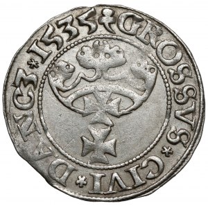 Sigismund I. der Alte, Danziger Pfennig 1535 - früh - schön