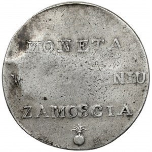 Siege of Zamosc, 2 zloty 1813 - reversed N - b.rare