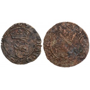 Stefan Batory, Olkusz shellacs, including HYBRYDA - period forgeries (2pcs)