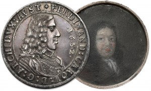 Austria, Ferdynand Karol, Talar 1652, Tyrol - Schraubtaler - rzadki