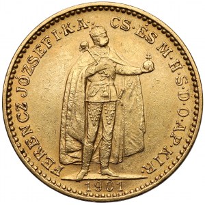 Maďarsko, František Josef I., 20 korun 1901 KB