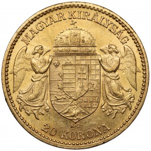 Ungarn, Franz Joseph I., 20 Kronen 1893 KB