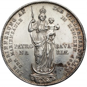 Bayern, Maximilian II, 2 Gulden (Mariengulden) 1855 - Patrona Bavariae