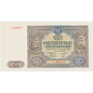 50 Zloty 1946 - Großbuchstabe