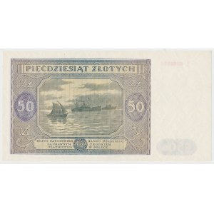 50 zloty 1946 - large letter