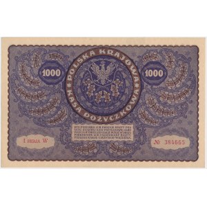 1.000 mkp 1919 - I Serja W (Mił.29a)