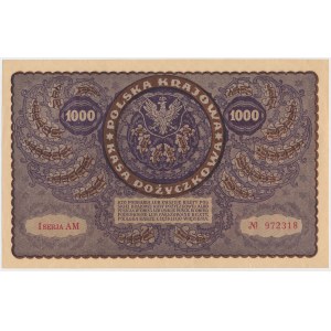 1,000 mkp 1919 - I Serja AM (Mił.29b)