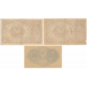Zestaw 2x 1.000 mkp 1919 i Reprint 100 mkp 1919 (3szt)