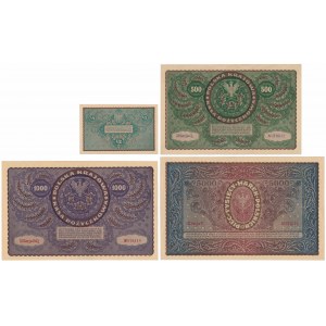 Set of Polish brands from 1919-20 (4pcs)