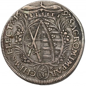 Sachsen, Friedrich August I, 2/3 Taler 1697 IK