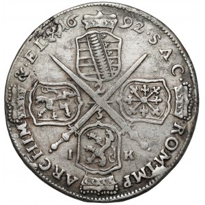 Saksonia, Jan Jerzy IV Wettyn, 2/3 talara 1692 IK