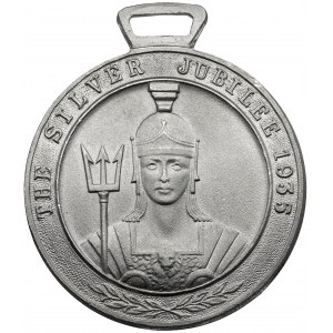 Großbritannien, Georg VI., Medaille 1935 - Silbernes Thronjubiläum