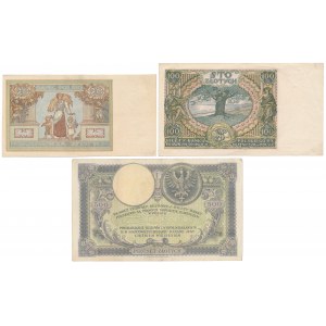 Set of Polish banknotes from 1919-1934 (3pcs)
