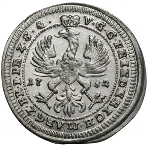 Brandenburg-Bayreuth, Frederick III, 1/24 thaler 1752 CLR
