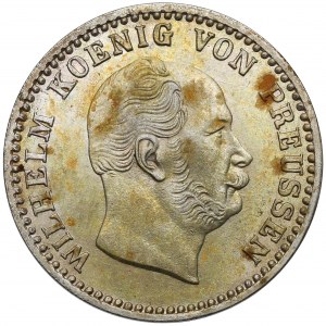Prusy, Wilhelm I, 2 i 1/2 grosza srebrnego 1866-A, Berlin