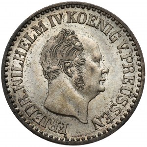 Prusko, Fridrich Vilém IV., stříbrná mince 1853-A, Berlín