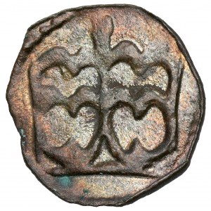 Ladislaus III Varna, Cracow denarius - simple base - b.nice
