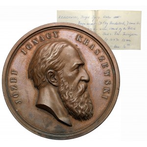Medal Józef Ignacy Kraszewski 1879