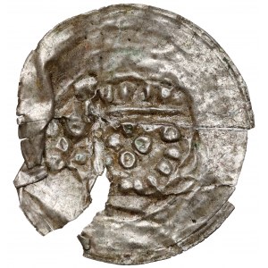 Teutonic Order, Brakteat Torun - Arm with pennant (1236-1248)
