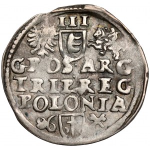 Stefan Batory, Trojak Poznań 1586 - REX - data z lewej