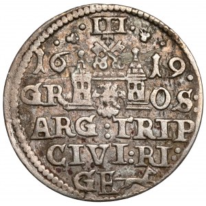 Zygmunt III Waza, Trojak Ryga 1619 - ostatni