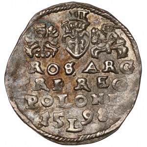 Sigismund III Vasa, Trojak Lublin 1598 - L im Datum - groß
