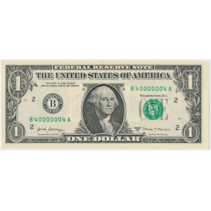 USA, 1 Dollar 2017 - numer radarowy - 40000004