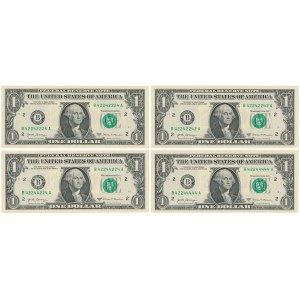 USA, 1 Dollar 2017 - Satz (4Stück)