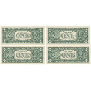 USA, 1 Dollar 2017 - zestaw (4szt)