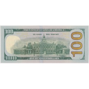 USA, 100 Dollar 2017 - numer radarowy - 01111110
