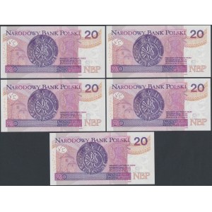 20 zł 2016 BK - 88xxx888 - Radar-Serie (5pcs)