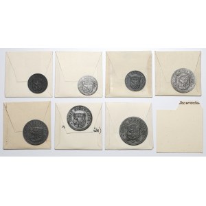 Hohensalza (Inowrocław), from 5 fenig to 1 mark, set (7pcs) - ex. Kalkowski