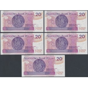 20 PLN 2016 BL - 777x777 - x=0-5 radarová séria (5ks)