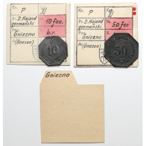 Gnesen (Gniezno), 10 and 50 fenigs, set (2pcs)- ex. Kalkowski