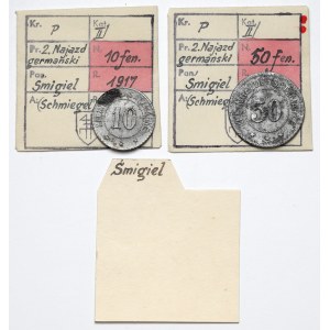 Schmiegel (Smigiel), 10 a 50 fenig 1917, sada (2ks) - ex. Kalkowski
