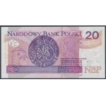 20 zł 2016 BL - jednorodny solid - 7777777 - w ciągu kolejnych 7777770 - 7777779 (10szt)