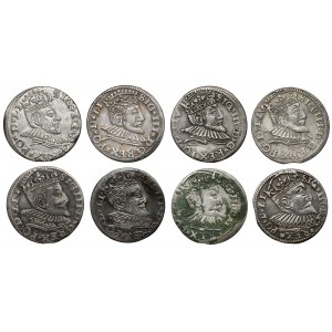 Sigismund III Vasa, Troika Riga 1590-1600, set (8pcs)