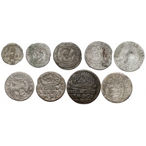 Sigismund III Vasa, from dwudenar to półtorak, set (9pcs)