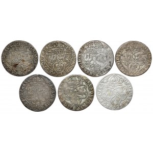 Sigismund III Vasa, The Six Pack of Cracow 1623-1627 - a collection (7pcs)
