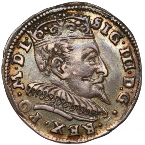 Zygmunt III Waza, Trojak Wilno 1595 - b.ładny