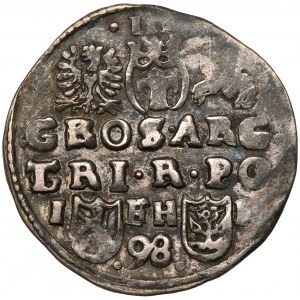 Sigismund III. Vasa, Trojak Poznań 1598 - ohne Blume - selten