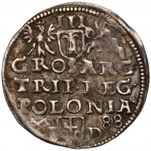 Sigismund III Vasa, Trojak Poznań 1588 ID - first