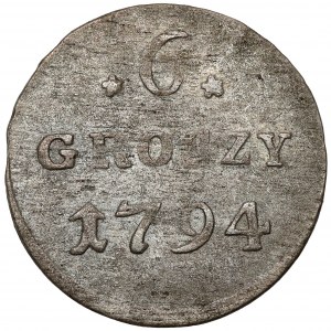 Poniatowski, 6 groszy 1794