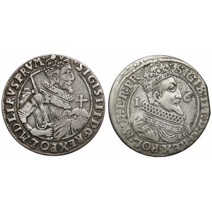 Sigismund III Vasa, Ort Bydgoszcz 1623 and Gdansk 1624, set (2pcs)