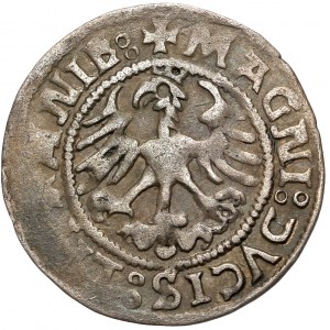 Zikmund I. Starý, půlpenny Vilnius 1523 - s chybami - vzácné
