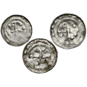 CNP VII cross denarius - with pastoral, set (3pcs)