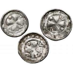 CNP VII cross denarius - with pastoral, set (3pcs)