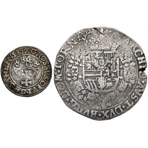 Zikmund I. Starý, Grosz 1539 + Patagon 1622, sada (2ks)